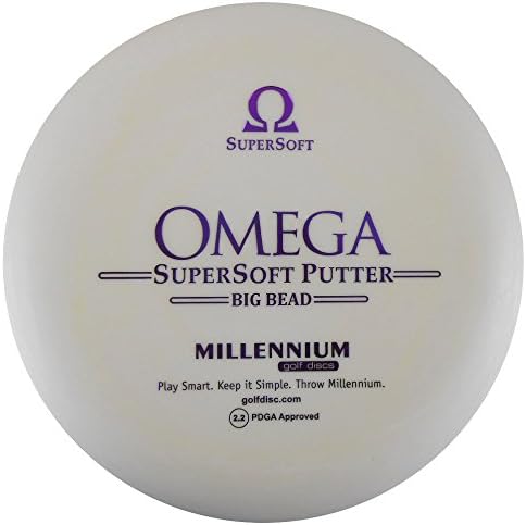 Millennium Supersoft Omega Big Bead Putter Golf Disc [צבעים עשויים להשתנות] - 165-169 גרם